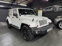 USED 2013 63 JEEP WRANGLER 2.8 CRD Sahara SUV 4dr Diesel AUTO 4WD Euro 5 (197 bhp) 2013 JEEP WRANGLER 2.8 CRD SAHARA 4X4 AUTO - ONLY 66K MILES - 11 SERVICES TO 64K MILES - REMOVABLE ROOF - GLOSS BLACK ALLOY WHEELS - AIR CON - TOWBAR