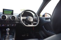 USED 2017 17 AUDI S3 2.0 TFSI Black Edition Saloon 4dr Petrol S Tronic quattro Euro 6 (s/s) (310 ps) 1 OWNER / SS SEATS / DIGI DASH