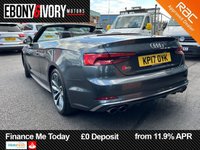 USED 2017 17 AUDI S5 3.0 TFSI V6 Cabriolet 2dr Petrol Tiptronic quattro Euro 6 (s/s) (354 ps) FULL SERVICE HISTORY 2 KEYS BOOK PACK SERVICED AS REQUIRED AND 1 YEAR MOT WITHIN THE SALE