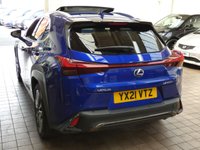 USED 2021 21 LEXUS UX 2.0 250h F Sport TAKUMI SUV 5dr Petrol Hybrid E-CVT Euro 6 (s/s) (184 ps) TOP OF THE RANGE TAKUMI SPEC HEAD UP DISPLAY SUNROOF SAT NAV MARK LEVINSON SOUND REAR CAMERA LEATHER INTERIOR ELECTRIC SEATS HEATED/VENTILATED SEATS HEATED STEERING WHEEL PARKING SENSORS 1 OWNER SERVICE HISTORY LEXUS WARRANTY JUYLY 2031