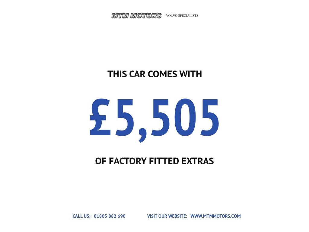 USED 2015 65 VOLVO V40 2.0 D4 R-Design Hatchback 5dr Diesel Auto Euro 6 (s/s) (190 ps) GREAT SPECIFICATION R DESIGN V40