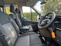 USED 2021 71 FORD TRANSIT 2.0 350 EcoBlue Leader Double Cab Tipper Caged body L3 Euro 6 (130 ps) Stunning Example Throughout
