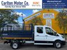 USED 2021 71 FORD TRANSIT 2.0 350 EcoBlue Leader Double Cab Tipper Caged body L3 Euro 6 (130 ps) Stunning Example Throughout