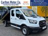 USED 2021 71 FORD TRANSIT 2.0 350 EcoBlue Leader Double Cab Tipper Caged body L3 Euro 6 (130 ps) Stunning Example Throughout