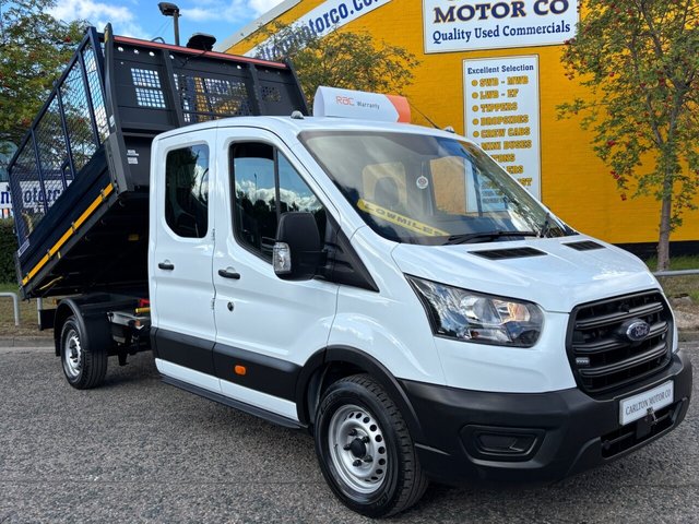2021 71 Ford Transit 2.0 350 EcoBlue Leader Double Cab Tipper Caged body L3 Euro 6 (130 ps)