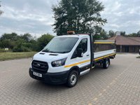 USED 2021 71 FORD TRANSIT 2.0 350 EcoBlue HD Leader Premium Dropside 2dr Diesel Manual RWD L4 Euro 6 (s/s) (DRW) (130 ps) FSH, tow-bar, tail lift, DAB radio