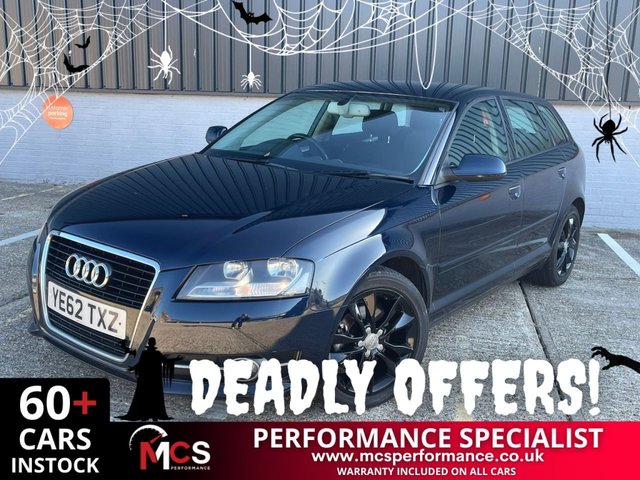 2012 62 AUDI A3 2.0 TDI Sport Sportback 5dr Diesel S Tronic Euro 5 (s/s) (140 ps) HALOWEEN HAS COME EARLY !!