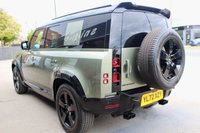 PRE-OWNED 2022 72 LAND ROVER DEFENDER 3.0 D300 MHEV X-Dynamic HSE SUV 5dr Diesel Auto 4WD Euro 6 (s/s) (300 ps) Pangea Green Metallic (890 option), Khaki Interior, Air Suspension Pack (&pound;1615 option), 20" Alloys, Comfort and Convenience Pack (&pound;800 option), Heated and Cooled Electric Memory Seats, Electric Sliding Panoramic Sunroof,  Sat Nav, Rear Spoiler, Privacy Glass, Black Contrast Roof, Black roof Rails, 3D Surround Camera,, 11.4 Infotainment Screen, Keyless Entry/Start, Ambient and Footwell Lighting, Full LCD Instrument Cluster