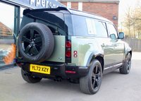 PRE-OWNED 2022 72 LAND ROVER DEFENDER 3.0 D300 MHEV X-Dynamic HSE SUV 5dr Diesel Auto 4WD Euro 6 (s/s) (300 ps) Pangea Green Metallic (890 option), Khaki Interior, Air Suspension Pack (&pound;1615 option), 20" Alloys, Comfort and Convenience Pack (&pound;800 option), Heated and Cooled Electric Memory Seats, Electric Sliding Panoramic Sunroof,  Sat Nav, Rear Spoiler, Privacy Glass, Black Contrast Roof, Black roof Rails, 3D Surround Camera,, 11.4 Infotainment Screen, Keyless Entry/Start, Ambient and Footwell Lighting, Full LCD Instrument Cluster