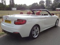USED 2016 16 BMW 2 SERIES 2.0 220i M Sport Convertible 2dr Petrol Manual Euro 6 (s/s) (184 ps) 41000 MILES WITH FSH  