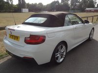 USED 2016 16 BMW 2 SERIES 2.0 220i M Sport Convertible 2dr Petrol Manual Euro 6 (s/s) (184 ps) 41000 MILES WITH FSH  