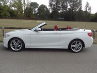 USED 2016 16 BMW 2 SERIES 2.0 220i M Sport Convertible 2dr Petrol Manual Euro 6 (s/s) (184 ps) 41000 MILES WITH FSH  