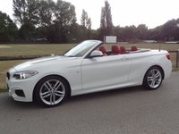 USED 2016 16 BMW 2 SERIES 2.0 220i M Sport Convertible 2dr Petrol Manual Euro 6 (s/s) (184 ps) 41000 MILES WITH FSH  