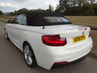 USED 2016 16 BMW 2 SERIES 2.0 220i M Sport Convertible 2dr Petrol Manual Euro 6 (s/s) (184 ps) 41000 MILES WITH FSH  