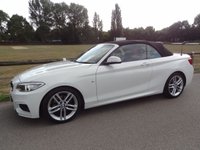 USED 2016 16 BMW 2 SERIES 2.0 220i M Sport Convertible 2dr Petrol Manual Euro 6 (s/s) (184 ps) 41000 MILES WITH FSH  