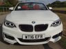USED 2016 16 BMW 2 SERIES 2.0 220i M Sport Convertible 2dr Petrol Manual Euro 6 (s/s) (184 ps) 41000 MILES WITH FSH  