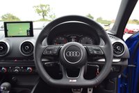 USED 2018 67 AUDI S3 2.0 TFSI Black Edition Saloon 4dr Petrol S Tronic quattro Euro 6 (s/s) (310 ps) ARA BLUE / BLACK EDTION / B&O