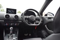 USED 2018 67 AUDI S3 2.0 TFSI Black Edition Saloon 4dr Petrol S Tronic quattro Euro 6 (s/s) (310 ps) ARA BLUE / BLACK EDTION / B&O