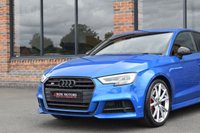 USED 2018 67 AUDI S3 2.0 TFSI Black Edition Saloon 4dr Petrol S Tronic quattro Euro 6 (s/s) (310 ps) ARA BLUE / BLACK EDTION / B&O