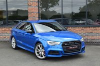 USED 2018 67 AUDI S3 2.0 TFSI Black Edition Saloon 4dr Petrol S Tronic quattro Euro 6 (s/s) (310 ps) ARA BLUE / BLACK EDTION / B&O