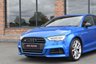 USED 2018 67 AUDI S3 2.0 TFSI Black Edition Saloon 4dr Petrol S Tronic quattro Euro 6 (s/s) (310 ps) ARA BLUE / BLACK EDTION / B&O