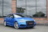 USED 2018 67 AUDI S3 2.0 TFSI Black Edition Saloon 4dr Petrol S Tronic quattro Euro 6 (s/s) (310 ps) ARA BLUE / BLACK EDTION / B&O