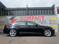 USED 2017 17 AUDI A4 2.0 TDI ultra S line Saloon 4dr Diesel Manual Euro 6 (s/s) (190 ps) LOVELY SPEC, 68.9 MPG!!!