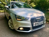 USED 2013 63 AUDI A1 1.2 TFSI Sport Hatchback 3dr Petrol Manual Euro 5 (s/s) (86 ps)ONLY 14,700 MILES YES 14,700 MILES WITH 1 RETIRED LADY OWNER // 35 POUND ROAD TAX//AIRCON//ALLOYS//SPORT SEATING//X4 AIRBAGS//X8 AUDI MAIN DEALER/SPECIALIST SERVICE HISTORY (s/s) (86 ps)ONLY 14,400 MILES YES 14,400 MILES WITH 1 RETIRED LADY OWNER // 35 POUND ROAD TAX//AIRCON//ALLOYS//SPORT SEATING//X4 AIRBAGS//X8 AUDI MAIN DEALER/SPECIALIST SERVICE HISTORY