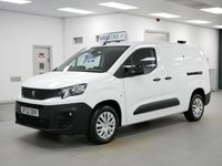 USED 2022 22 PEUGEOT PARTNER 1.5 BLUEHDI 100 BHP 950KG LONG PROFESSIONAL PREMIUM ( SAT NAV ) 1 OWNER | SAT NAV | 3 SEATS | LONG WHEELBASE