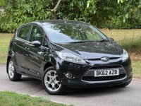 USED 2012 62 FORD FIESTA 1.25 Zetec Hatchback 5dr Petrol Manual (129 g/km, 81 bhp) 