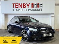 USED 2022 22 MERCEDES-BENZ E-CLASS 2.0 E220dh MHEV AMG Line Night Edition (Premium Plus) Saloon 4dr Diesel Hybrid G-Tronic+ Euro 6 (s/s) (220 ps) NAUTIC BLUE+20" MULTI SPOKE ALLOYS