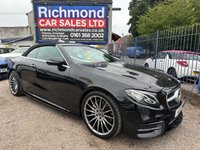 USED 2017 67 MERCEDES-BENZ E-CLASS 2.0 E220d AMG Line (Premium) Cabriolet 2dr Diesel G-Tronic+ Euro 6 (s/s) (194 ps) BIG SPEC CAR, 19 IN ALLOYS, F.M.S.H, SAT NAV, MEGA VALUE, AIR SCARF, BIG DASH