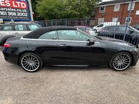 USED 2017 67 MERCEDES-BENZ E-CLASS 2.0 E220d AMG Line (Premium) Cabriolet 2dr Diesel G-Tronic+ Euro 6 (s/s) (194 ps) BIG SPEC CAR, 19 IN ALLOYS, F.M.S.H, SAT NAV, MEGA VALUE, AIR SCARF, BIG DASH