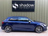 USED 2013 63 AUDI S3 2.0 TFSI Hatchback 3dr Petrol S Tronic quattro Euro 6 (s/s) (300 ps) ESTORIL BLUE, KEYLESS, SELF PARK