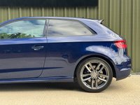USED 2013 63 AUDI S3 2.0 TFSI Hatchback 3dr Petrol S Tronic quattro Euro 6 (s/s) (300 ps) ESTORIL BLUE, KEYLESS, SELF PARK