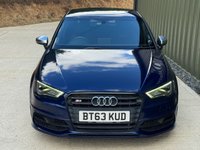 USED 2013 63 AUDI S3 2.0 TFSI Hatchback 3dr Petrol S Tronic quattro Euro 6 (s/s) (300 ps) ESTORIL BLUE, KEYLESS, SELF PARK