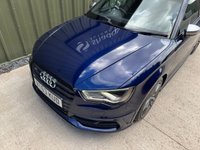 USED 2013 63 AUDI S3 2.0 TFSI Hatchback 3dr Petrol S Tronic quattro Euro 6 (s/s) (300 ps) ESTORIL BLUE, KEYLESS, SELF PARK