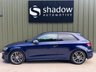 USED 2013 63 AUDI S3 2.0 TFSI Hatchback 3dr Petrol S Tronic quattro Euro 6 (s/s) (300 ps) ESTORIL BLUE, KEYLESS, SELF PARK