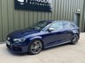 USED 2013 63 AUDI S3 2.0 TFSI Hatchback 3dr Petrol S Tronic quattro Euro 6 (s/s) (300 ps) ESTORIL BLUE, KEYLESS, SELF PARK