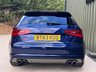 USED 2013 63 AUDI S3 2.0 TFSI Hatchback 3dr Petrol S Tronic quattro Euro 6 (s/s) (300 ps) ESTORIL BLUE, KEYLESS, SELF PARK