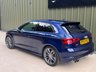 USED 2013 63 AUDI S3 2.0 TFSI Hatchback 3dr Petrol S Tronic quattro Euro 6 (s/s) (300 ps) ESTORIL BLUE, KEYLESS, SELF PARK