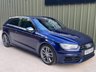 USED 2013 63 AUDI S3 2.0 TFSI Hatchback 3dr Petrol S Tronic quattro Euro 6 (s/s) (300 ps) ESTORIL BLUE, KEYLESS, SELF PARK