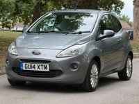 USED 2014 14 FORD KA 1.2 Zetec Hatchback 3dr Petrol Manual Euro 6 (s/s) (69 ps) 