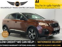 USED 2017 67 PEUGEOT 3008 1.2 PureTech Allure SUV 5dr Petrol EAT Euro 6 (s/s) (130 ps) LOW RATE FINANCE AVAILABLE