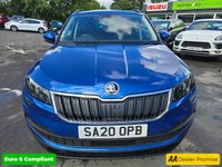 USED 2020 20 SKODA KAROQ 1.0 TSI SE SUV, 42,100 miles, 3 owners, service history, Euro 6 ULEZ, 6-Speed, Air Conditioning, Bluetooth, DAB, Rear Sensors and much much more! This 2020 Skoda Karoq TSI SE offers excellent value with its MOT valid until July 2026, providing peace of mind for the coming years.  This Euro 6 compliant model is powered by an efficient 1.0 litre petrol engine, making it a sensible choice for everyday driving.  Inside, you'll find a comfortable and practical cabin equipped with a DAB digital radio and Bluetooth connectivity for your entertainment and communication needs.  Convenience is further enhanced by the light and rain sensor system, w