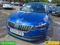 USED 2020 20 SKODA KAROQ 1.0 TSI SE SUV, 42,100 miles, 3 owners, service history, Euro 6 ULEZ, 6-Speed, Air Conditioning, Bluetooth, DAB, Rear Sensors and much much more! This 2020 Skoda Karoq TSI SE offers excellent value with its MOT valid until July 2026, providing peace of mind for the coming years.  This Euro 6 compliant model is powered by an efficient 1.0 litre petrol engine, making it a sensible choice for everyday driving.  Inside, you'll find a comfortable and practical cabin equipped with a DAB digital radio and Bluetooth connectivity for your entertainment and communication needs.  Convenience is further enhanced by the light and rain sensor system, w