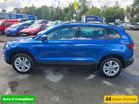 USED 2020 20 SKODA KAROQ 1.0 TSI SE SUV, 42,100 miles, 3 owners, service history, Euro 6 ULEZ, 6-Speed, Air Conditioning, Bluetooth, DAB, Rear Sensors and much much more! This 2020 Skoda Karoq TSI SE offers excellent value with its MOT valid until July 2026, providing peace of mind for the coming years.  This Euro 6 compliant model is powered by an efficient 1.0 litre petrol engine, making it a sensible choice for everyday driving.  Inside, you'll find a comfortable and practical cabin equipped with a DAB digital radio and Bluetooth connectivity for your entertainment and communication needs.  Convenience is further enhanced by the light and rain sensor system, w