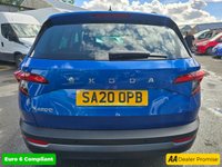 USED 2020 20 SKODA KAROQ 1.0 TSI SE SUV, 42,100 miles, 3 owners, service history, Euro 6 ULEZ, 6-Speed, Air Conditioning, Bluetooth, DAB, Rear Sensors and much much more! This 2020 Skoda Karoq TSI SE offers excellent value with its MOT valid until July 2026, providing peace of mind for the coming years.  This Euro 6 compliant model is powered by an efficient 1.0 litre petrol engine, making it a sensible choice for everyday driving.  Inside, you'll find a comfortable and practical cabin equipped with a DAB digital radio and Bluetooth connectivity for your entertainment and communication needs.  Convenience is further enhanced by the light and rain sensor system, w