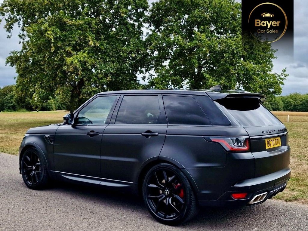 USED 2020 70 LAND ROVER RANGE ROVER SPORT 5.0 P575 V8 GPF SVR SUV 5dr Petrol Auto 4WD Euro 6 (s/s) (575 ps) FINANCE AVAILABLE