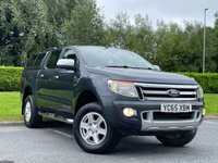 USED 2015 65 FORD RANGER 2.2 TDCi Limited 1 Super Pickup Extended Cab 4dr Diesel Manual 4WD Euro 5 (150 ps) LEATHER + SATNAV + TOWBAR + CANOPY